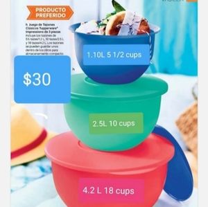 Tupperware Impression Classic Bowls
